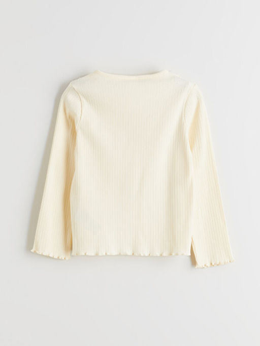 Bisiklet Yaka F?rf?r Detayl? K?z ?ocuk Ti??rt