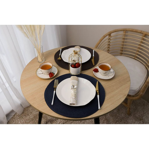 Салфетка сервировочная на стол Доляна «Лофт», d=38 см, коричневая