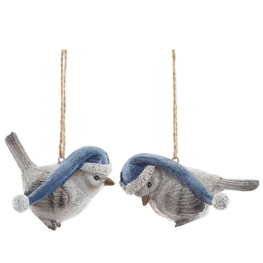 Фигурка декоративная подвесная "Птичка", L7 W4,5 H4,5 см, 2в.