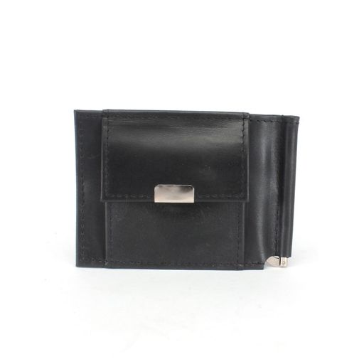 Зажим для купюр Croco-зк-302 (карм на мелочи) натуральная кожа черный пулл-ап (254) 243965 фото 2