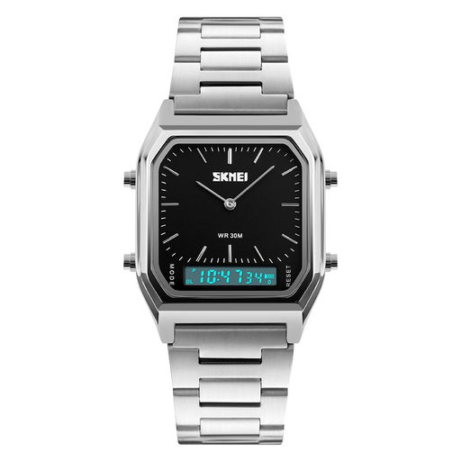 Мужские наручные часы Skmei 1220silver-black