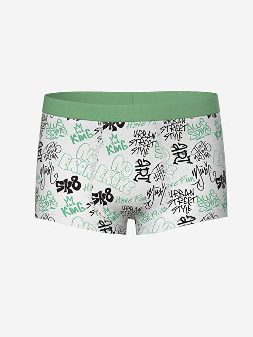 Bask?l? Erkek ?ocuk Boxer 3l? - Waikiki фото 2