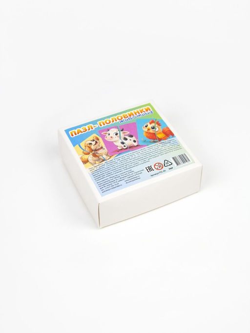 Пазл деревянный "Половинки - животные" PZL-80