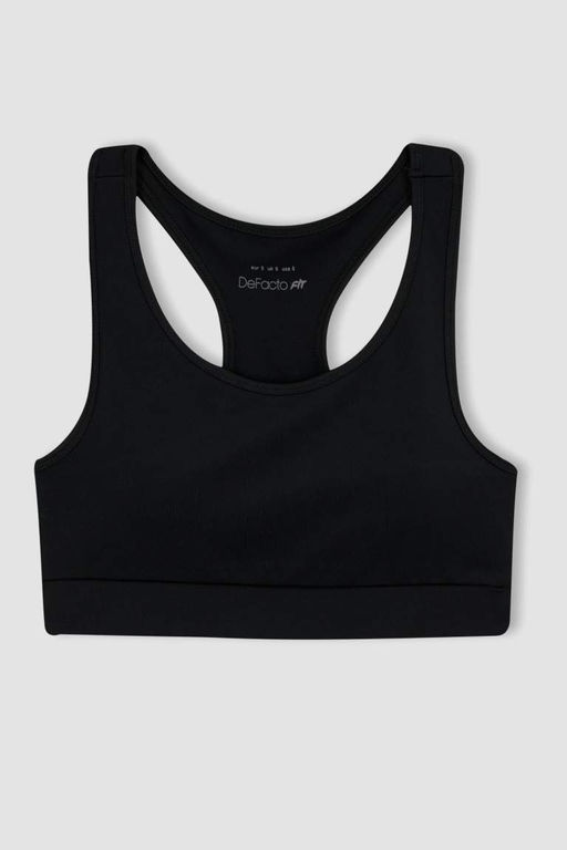 Спортивный бюстгальтер DeFactoFit с воротником-халтером  фото 9