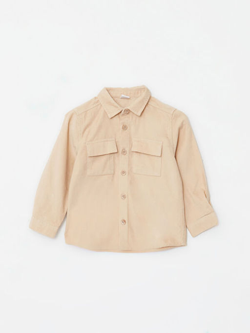 Uzun Kollu Basic Erkek Bebek Kadife G?mlek - Waikiki фото 3