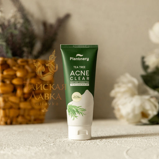 Пенка д/умывания Антиакне с Маслом Чайного Дерева и Аминокислотами PLANTNERY 100 гр  фото 4