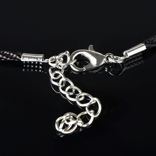 Цена за 10 шт. Шнурок нейлоновый d=2мм, канатное плетение, 45см, цвет чёрный - Queen fair фото 2