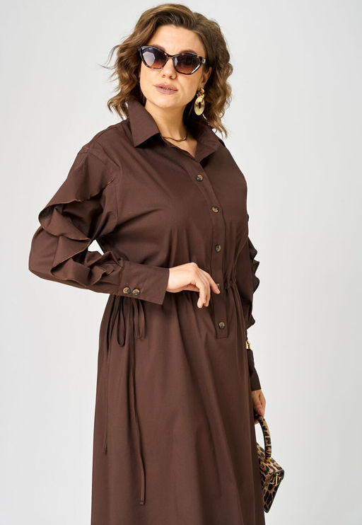 Платье EVA GRANT 7223 шоколад