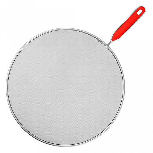 "Оптима" Крышка-сито "Брызгоулавливатель" д33см, алюминий, длинная пластмассовая ручка 14,3см, в п/эт пакете (Китай)