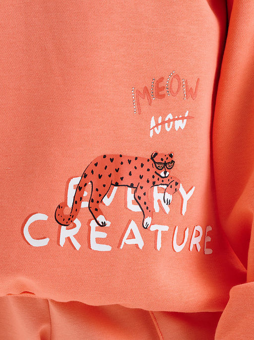PELICAN, толстовка для девочек, Персиковый  фото 3
