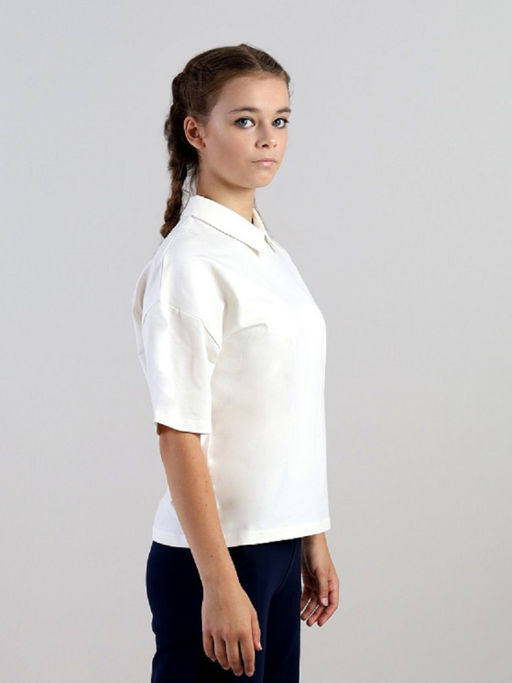 CRB wear / CWJG 63605-21 Джемпер для девочки,экрю/Ex.Cherubino  фото 3