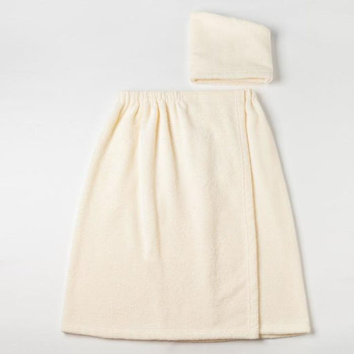 Набор для сауны Экономь и Я парео 68х150 см+чалма, цвет молочный, 340 г/м2  фото 7