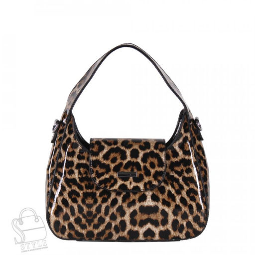 Сумка женская кожаная 9148 leopard brown Velina Fabbiano-Safenta в Новосибирске