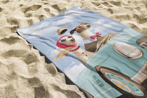 Полотенце банное Путешествие 80*150 см. вафля хлопок 100% - Лен поволжья фото 3