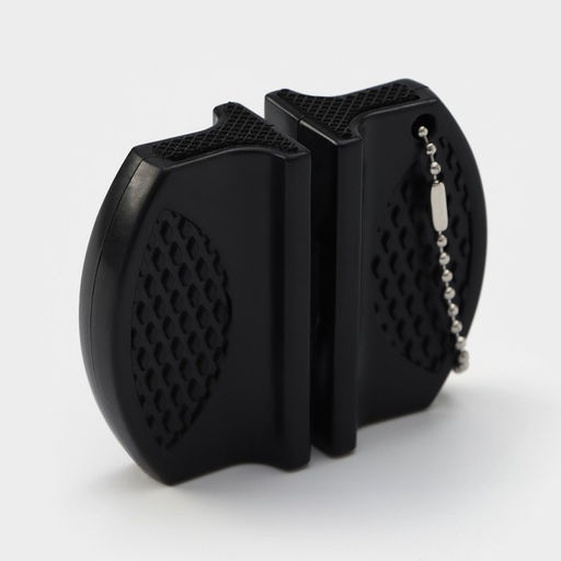 Заточка для ножей Доляна, 7.5×6×2.5 см, с 2 отделениями для стальных и керамических ножей, МИКС