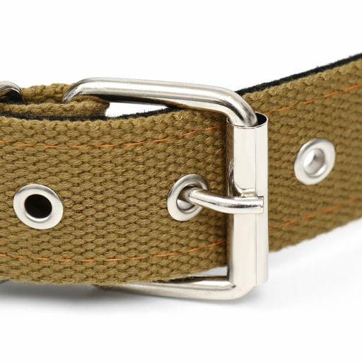 Ошейник брезентовый с подкладом, 72 х 3,5 см, песочный - Пижон фото 3