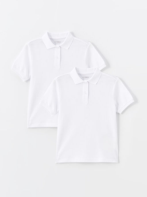 Polo Yaka Basic K?sa Kollu Erkek ?ocuk Ti??rt 2li