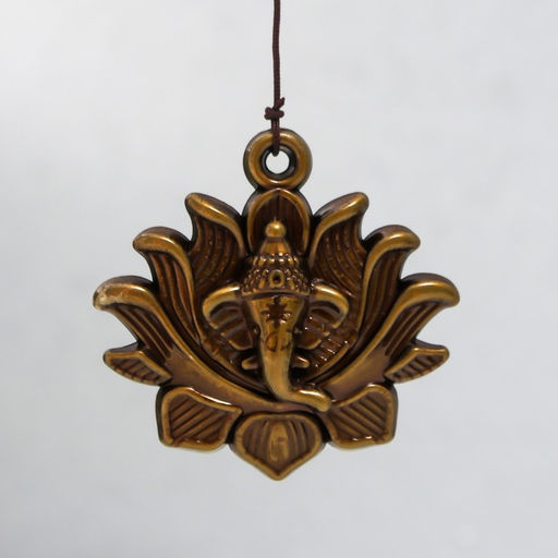 Музыка ветра «Ганеша в лотосе», 6 колокольчиков, 65 см