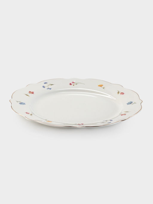 Тарелка WY Flowers song, d=20 см, фарфор, белая