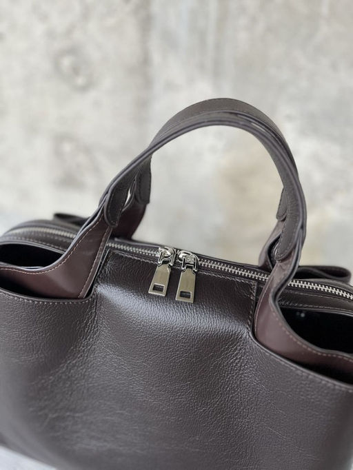 Женская кожаная сумка тоут 3120 Кофе - Sergio valentini фото 3