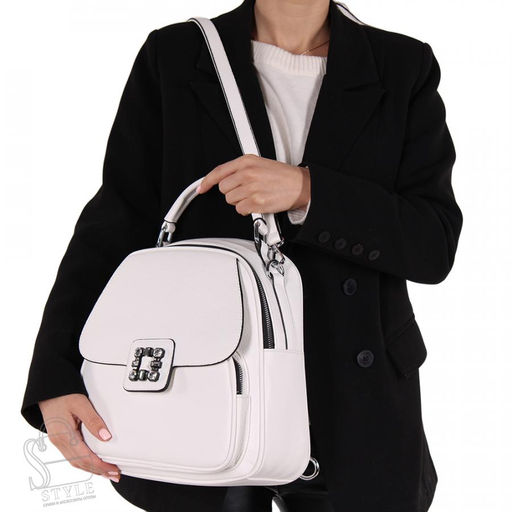 Рюкзак женский 69142 white Velina Fabbiano-Safenta/30  в Новосибирске