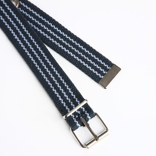 Ремень детский, ширина 3 см, пряжка металл, цвет синий/серый - Simaland фото 2