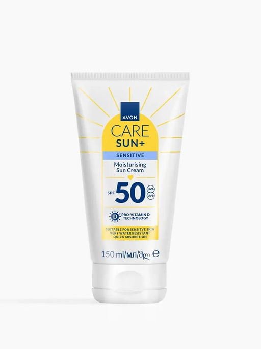 Солнцезащитный крем для лица и тела для чувствительной кожи SPF 50, 150 мл - Avon фото 3