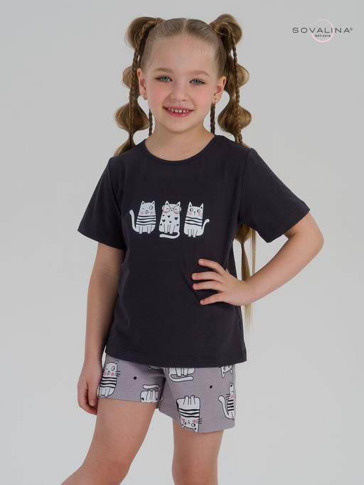 Костюм Лайт фуме-котейки на сером ПК - Sovalina фото 5