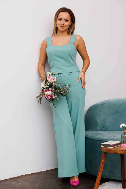 Топ AURA 2139-164 шалфей  фото 2