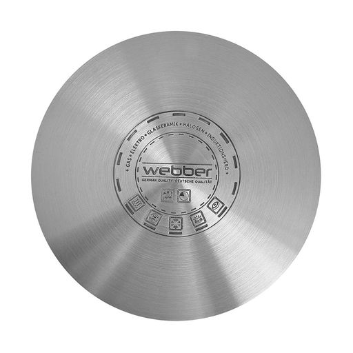 Кастрюля со стекл.крышкой нерж. 15 л, 28*23 см, WEBBER арт. ВЕ-369/2