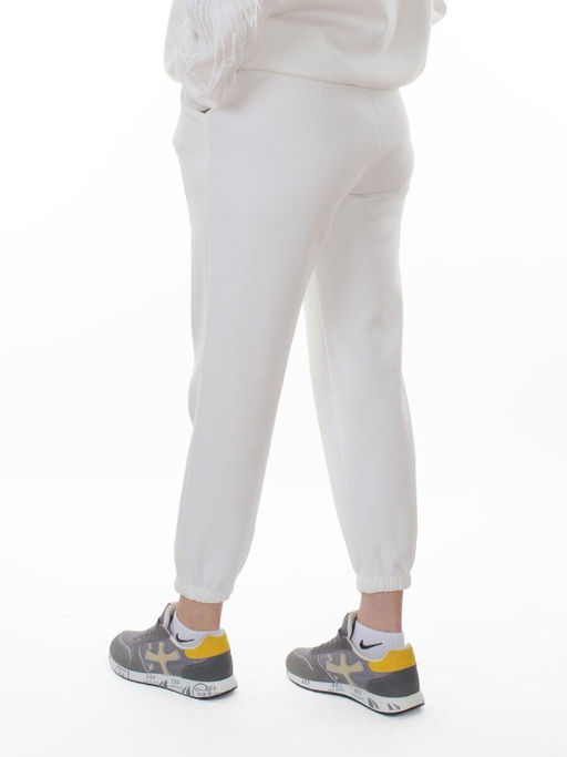 3416/3417 WHITE Костюм спортивный утепленный женский (95% хлопок, 5% эластан)