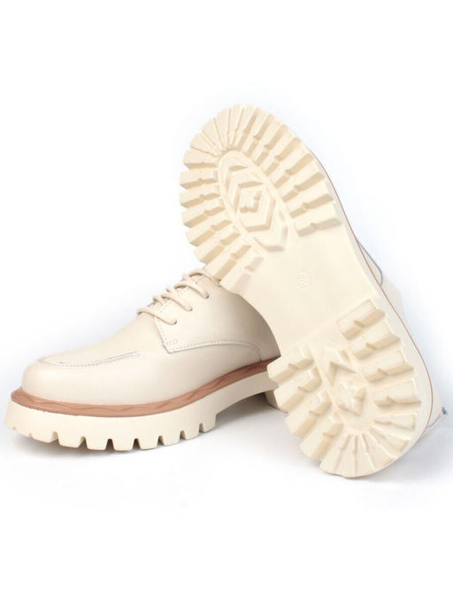 03-HY7-1D BEIGE Полуботинки женские (натуральная кожа)