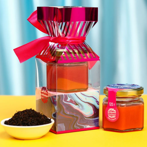 Набор 8 Марта: крем-мёд 120 г, чай 50 г. - Фабрика счастья фото 3