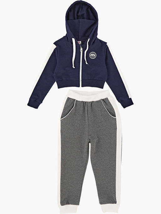 Спортивный костюм для девочки UD 7064 син/графит - Mini maxi фото 6