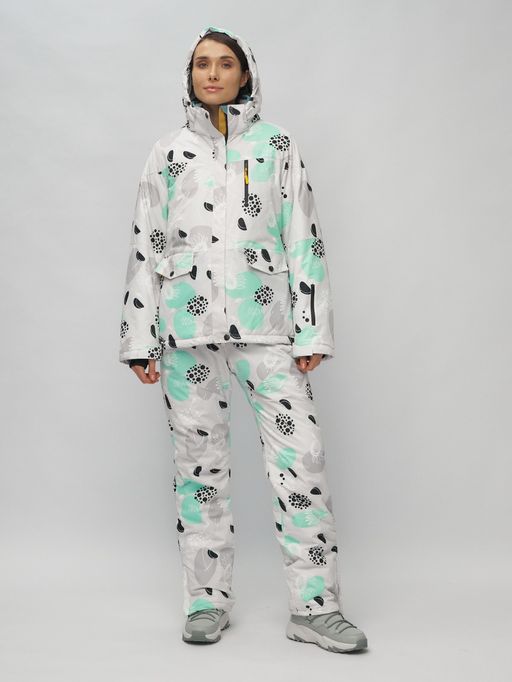 Горнолыжный костюм женский серого цвета 02302-1Sr - Chunmai фото 6