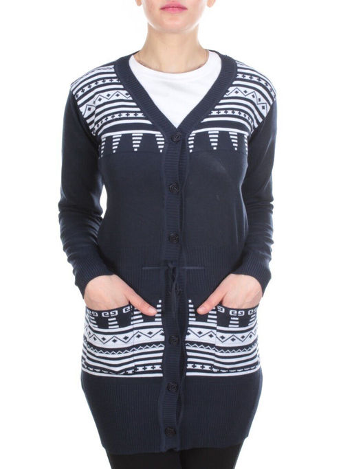 8506 Кардиган женский (80% хлопок, 20% anti-pillfibre) - Фабричный китай фото 2