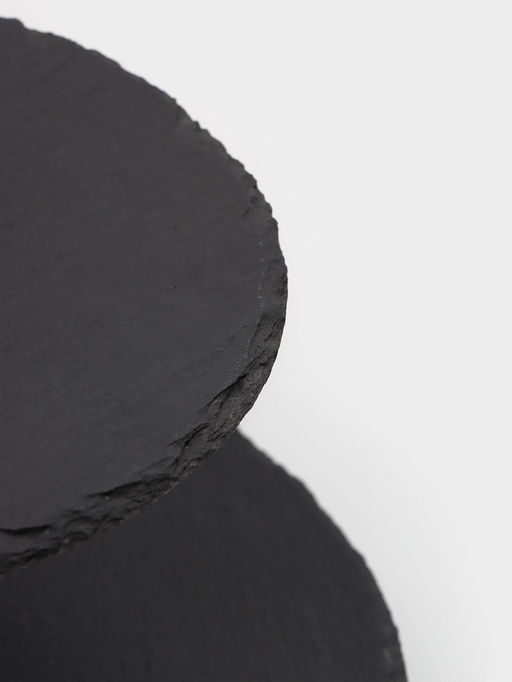 Этажёрка для фруктов и десертов Magistro Valley, 3 яруса, d=30/25/20?33 см, сланец, чёрная фото 3