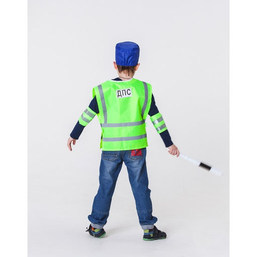 Карнавальный костюм Инспектор ДПС, с жезлом и крагами, р. 3234, 510 лет - Simaland фото 5