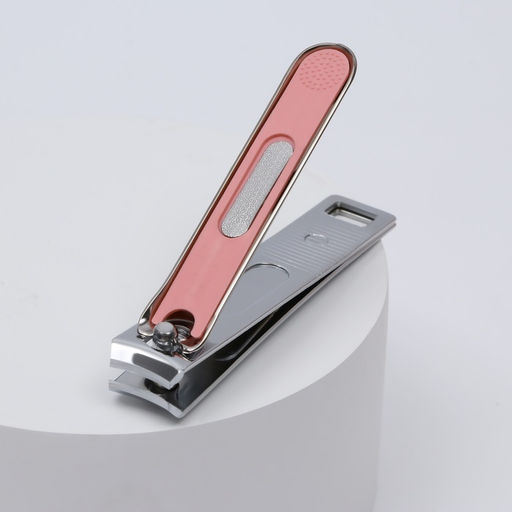 Цена за 12 шт. Кусачки книпсер педикюрные, с пилкой, 8 см, в коробке, МИКС