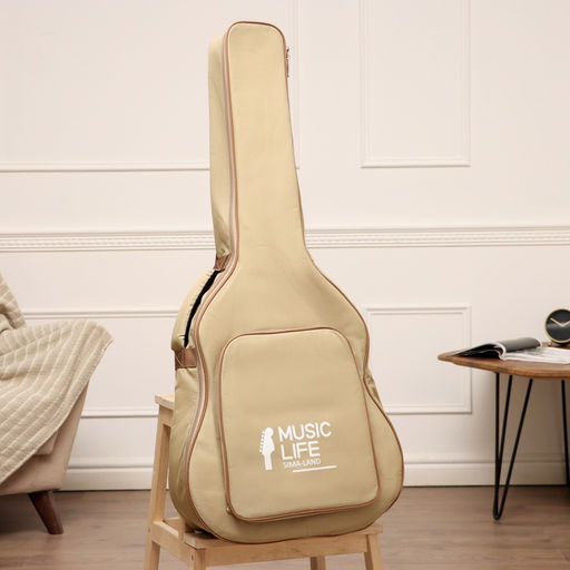 Чехол для гитары Music Life, премиум, бежевый, 105×44×14 см