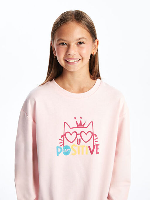 Bisiklet Yaka K?z ?ocuk Sweatshirt - Waikiki фото 2