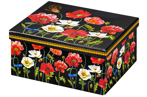 Чайн. пара 2 пр. 270 мл 12,5*9,5*7 см  Маки на черном NEW BONE CHINA - Elan gallery фото 9