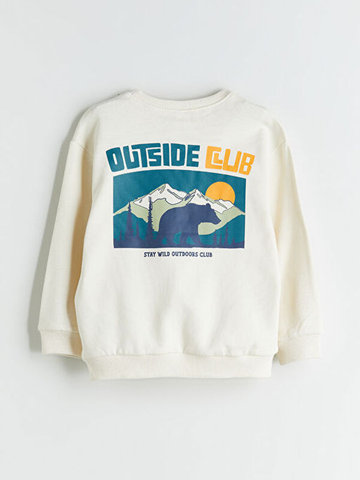 Bisiklet Yaka Erkek ?ocuk Sweatshirt