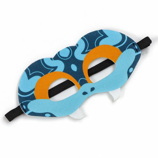 Карнавальный набор «Прикольная Змея», накидка, маска, синий