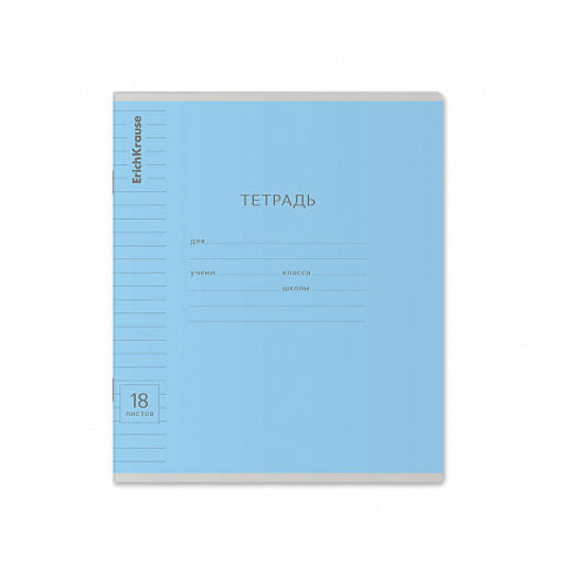 Цена за 200 шт. Тетрадь школьная ученическая ErichKrause Классика Visio зеленая, 18 листов, клетка (в плёнке по 10 шт.)  фото 38