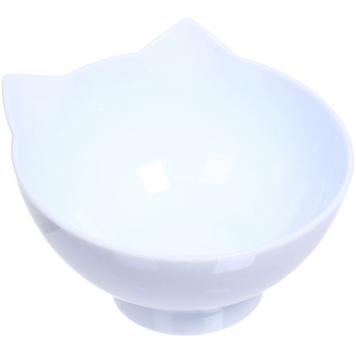 Миски пластиковые на подставке 3шт "МУРОЧКИН", цвет белый, 39,5*12*13см/270мл