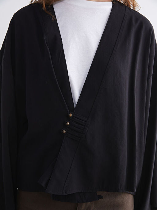 Kruvaze Yaka Oversize Kad?n Kimono
