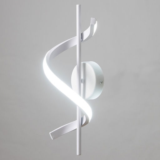 Бра «Спираль» LED 16 Вт 6000К белый 12×40 см