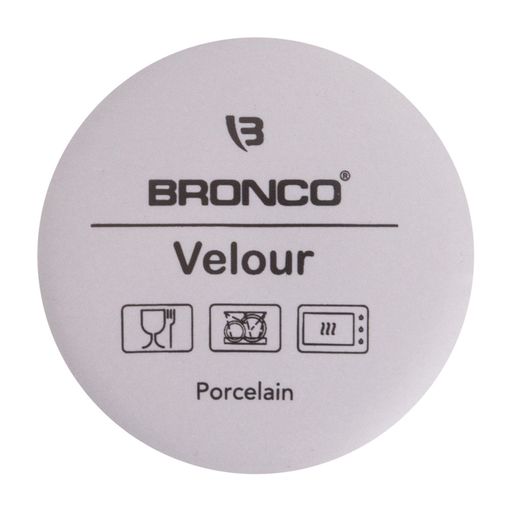Цена за 4 шт. КРУЖКА BRONCO VELOUR 400 МЛ СЕРАЯ фото 3