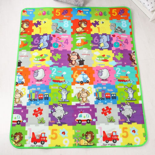 Игровой коврик для детей на фольгированной основе Малыши зверята, размер 180х150x0,5 см, Крошка Я  фото 5